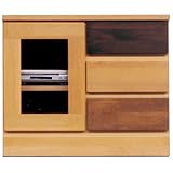 3段ローボード ( テレビ台 テレビボード ) 【 Bタイプ 幅60cm 】 木製 ( 天然木 ) 日本製 ナチュラル 【 完成品 】 大川家具