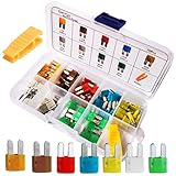 DanYun 70個 Micro2 ブレードヒューズ 車ブレードヒューズ 5A 7.5A 10A 15A 20A 25A 30A 各10個 ヒューズ脱着工具付き 自動車用 電装必需品