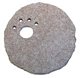 足跡穴あけ飛び石【御影石】・ステップストーン(ベージュ) 敷石 踏み石 庭石 飛石