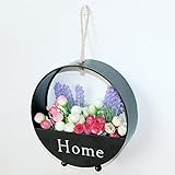 moiitee 造花 壁掛け 壁飾り ハンギングバスケット インテリア フラワー home装飾用品 雑貨収納にも可