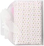 Stephan Baby Cotton Muslin Swaddle Blankets Gift Set, Solid Pink and Pastel Dots, 2 Piece by Stephan