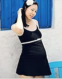 medy(メディー) マタニティ 水着 シンプル ワンピース デザイン マタニティスイミング かわいい おしゃれ 妊婦用 swimming suit (XXL)