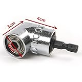 105 ° の角度拡張子 1/4 インチ 6 mm の六角ドリルビットドライバソケットホルダドリル