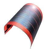 アモルファスシリコン柔靭性薄膜ソーラー発電太陽電池パネルDIY 1W 6V充電電池 (赤) [並行輸入品]