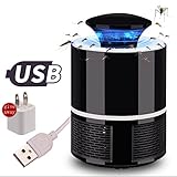 Langba 蚊取り器　虫除け　UV光源吸引式捕虫器 蚊とり USB給電式　人体に無害　 室内用　usbポート付属　広範囲に及ぶ 360°