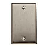 Baldwin 4750ベベルエッジソリッド真鍮単一ボックスカバースイッチプレート、 4750.150.CD 1