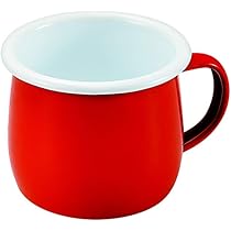 Amazon.co.jp: パール金属 マグカップ 400ml 樽型 ホーロー