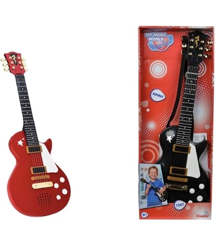 Bontempi Icom Bontempi 4815 Electric Rock Guitar with Sound Effects Red 24 4815