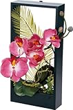 ユーパワー Flower Art ウォールフラワーアート オーキッド レッド FL-04036