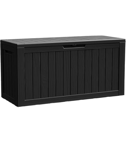 Amazon.co.jp: Alebert 物置 収納庫 屋外 防水 耐候 380L大容量 幅123