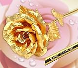 DeFaith ® 24 Kゴールド箔ローズ( 10インチ) 10inch ゴールド DF-GoldFoil