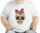 Sugar skull オーガニックベビーTシャツ 6-12 Months