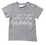 1-6歳幼児ボーイズガールズTシャツ、幼児ボーイズコットンTシャツパターン、ベビーボーイズガールズ原因シャツトップス (5-6歳, Girl With Daddy)