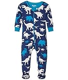 [ハットレイ] Hatley Kids ボーイズ Silhouette Dinos Footed Coverall (Infant) ワンピース Blue 6-12 Months [並行輸入品]