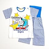 きかんしゃトーマス 半袖パジャマ 腹巻付き五分丈パンツ 80ｃｍ/90ｃｍ （T7309） (90cm)