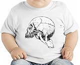 Hand holding skull オーガニックベビーTシャツ 12 - 18 Months