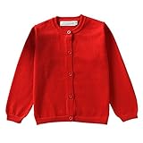 Cutelove　カーディガン　純色　ニットセーター　Tシャツ　ラウンドネック　トップス　ロングスリーブ　長袖　編み物　綿　男の子　女の子　ベビー　ボイズ　ガールズ　赤ちゃん　幼児　春　秋　冬　可愛い