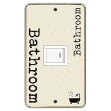 スイッチカバー スイッチプレート バスルーム2 Bathroom2 1つ穴