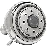 Plumb Craft 8684400 SpraySensations HydroSpin Fixed Showerhead, Chrome [並行輸入品]