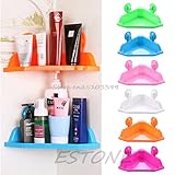 Generic Pink : New Kitchen BathRoom Corner Suction Cups Shelf Rack Holder Strong Tripod -Y121 Best Q