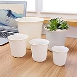 5 pcsロットフラワーポットの装飾は、ヨーロッパのビンテージ・ガーデンの多肉植物の鉢の凍結したプラスチック樹脂植木鉢