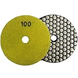 Konfor ダイヤモンド研磨パッド乾式研削カッター 大理石花崗岩用 10cm 10枚 100グリット