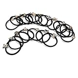 Refaxi 20PCSの女の子かわいい弾性ヘアバンドリングタイロープポニーテールホルダーブラック