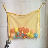 Saflyseお風呂場 水遊び おもちゃ片付け かたづけ 女の子　男の子 トイボックス　玩具収納 (イエロー)