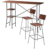 ＢＲＥＳＣＩＡ BAR COUNTER&amp;BAR CHAIR 2脚SET営業日14時までのご注文（お支払い）確定で【当日出荷】