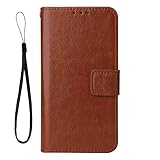 Rakuten Hand ケース 楽天ハンド P710 ケース 楽天モバイル P710 5.1インチ 通用 カバー シャープ 手帳型 カバー 財布 case 内蔵マグネット カードポケット 横置き機能 シンプル ラクテン ハンド 指紋防止 スマホケース (ブラウン)