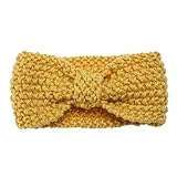 Domybest Domybest 子供のヘアバンド、 手織りのヘアバンド 暖かく保つ(イエロー)