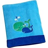 Baby Blanket Boy Applique Coral Fleece by Little Bedding [並行輸入品]