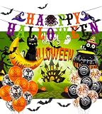 ハロウィン タペストリー付き 装飾セット (パープル)