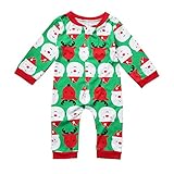 (プタス)Putars ベビー服 子供服 ロンパース 女の子 男の子 長袖 総柄 クリスマス サンタクロース 鹿柄 可愛い 秋 冬 新生児 歩行服 出産お祝い 記念日 プレゼント 6-18ヶ月