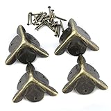 【ノーブランド 品】4本三角形 ボックス 足 家具 コーナー フット 装飾 プロテクター カバー