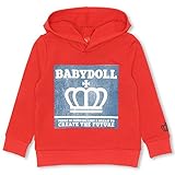 BABYDOLL（ベビードール）親子ペア デニム風プリントパーカー 140cm レッド