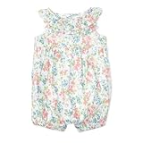 ポロ ラルフローレン ラッフルド・フローラルロンパース[ピンクマルチ](女の子6～12か月用）6Mサイズ [並行輸入品]