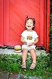 ハンバーガー柄ロンパース newborn-24months(50-95)　可愛いくておもしろい海外デザイン おもわず笑顔になっちゃうユニークなベビー服