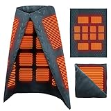 電気毛布 掛け敷き兼用 【大きいサイズ＆フランネル素材】 電気ひざ掛け 速暖 65℃MAX 12枚発熱ヒーター 3段階温度調節 電気ブランケ