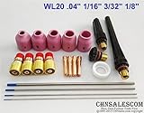 CHNsalescom TIG WP-17/18/26シリーズWL20用21個のTIG溶接トーチスタビガスレンズキット