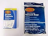 (9 Bags & 8 Scent Tabs) - Kenmore Upright 50688 and 50690, Panasonic Type U-2 Vacuum Bags Microfiltr