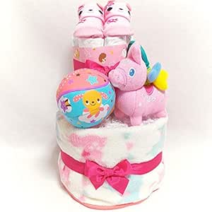Amazon A11 おむつケーキ２段 女の子 ロディキャラクターオムツケーキ 出産祝い おむつケーキ ベビー マタニティ 通販