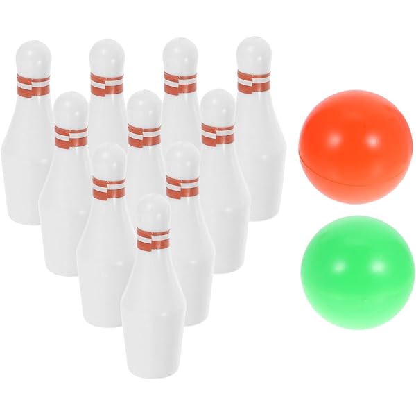 Amazon.co.jp: [Njdkadey] ハウスボウリングピンとボールセット