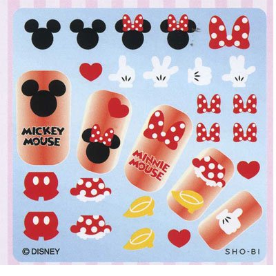 ミッキーシルエットシール ネイルシール にっき にっき