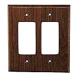 Sierra Lifestyles Traditional Switch Plate, 2 Rocker, Black Walnut by Sierra Lifestyles