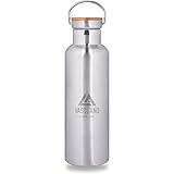 VASTLAND(ヴァストランド) 水筒 ステンレスボトル マグボトル 直飲み 二重断熱構造 750ml シルバー