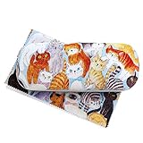 DESIGNERS JAPAN メガネケース ハードケース クロス付き (ねこちゃん、ねこちゃん)