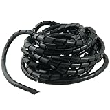 uxcell コルゲートチューブ　スパイラルラップ　コンピュータの管理ケーブル　8M 26.2フィート　PEスパイラルラッピングバンド　12mm