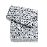 Esteffi Edwardian Wool Blend Baby Blanket Grey [並行輸入品]