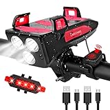 自転車 ライト ロードバイク 防水 防振 LEDライト USB充電式 携帯電話ホルダー 4000mAH 長時間 高輝度 懐中電灯 盗難防止